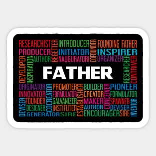 Fathers Day, Dad, Daddy, Father, Birthday Sticker